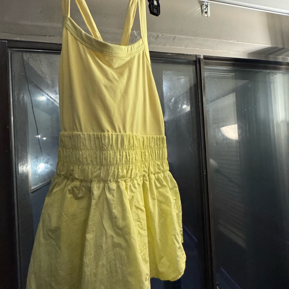 Free people movement the way home skortsie romper Yellow M